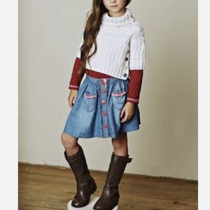 Matilda Jane Natalie chambray skirt size 6